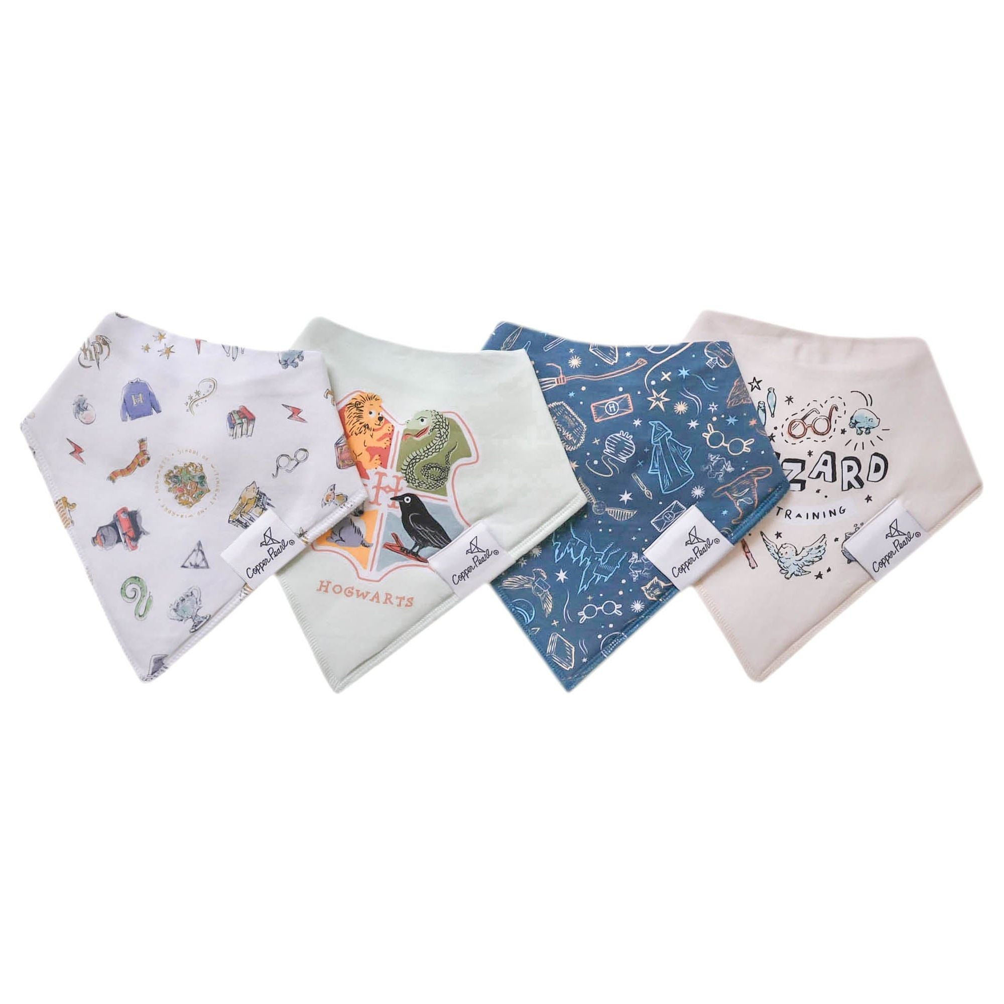 Copper Pearl Set of 4 Bandana Bibs (Wizarding World)