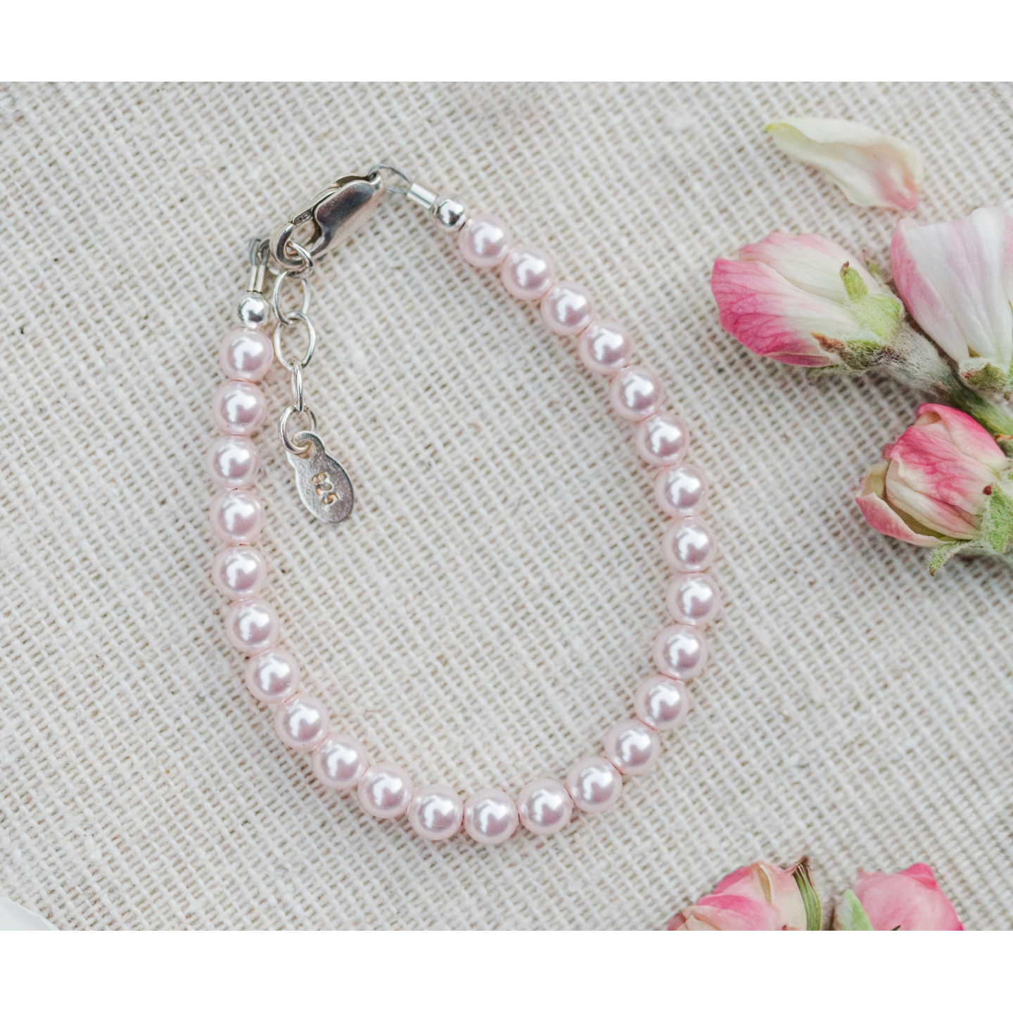 Cherished Moments Pink Pearl Sterling Silver Bracelet (0-12)